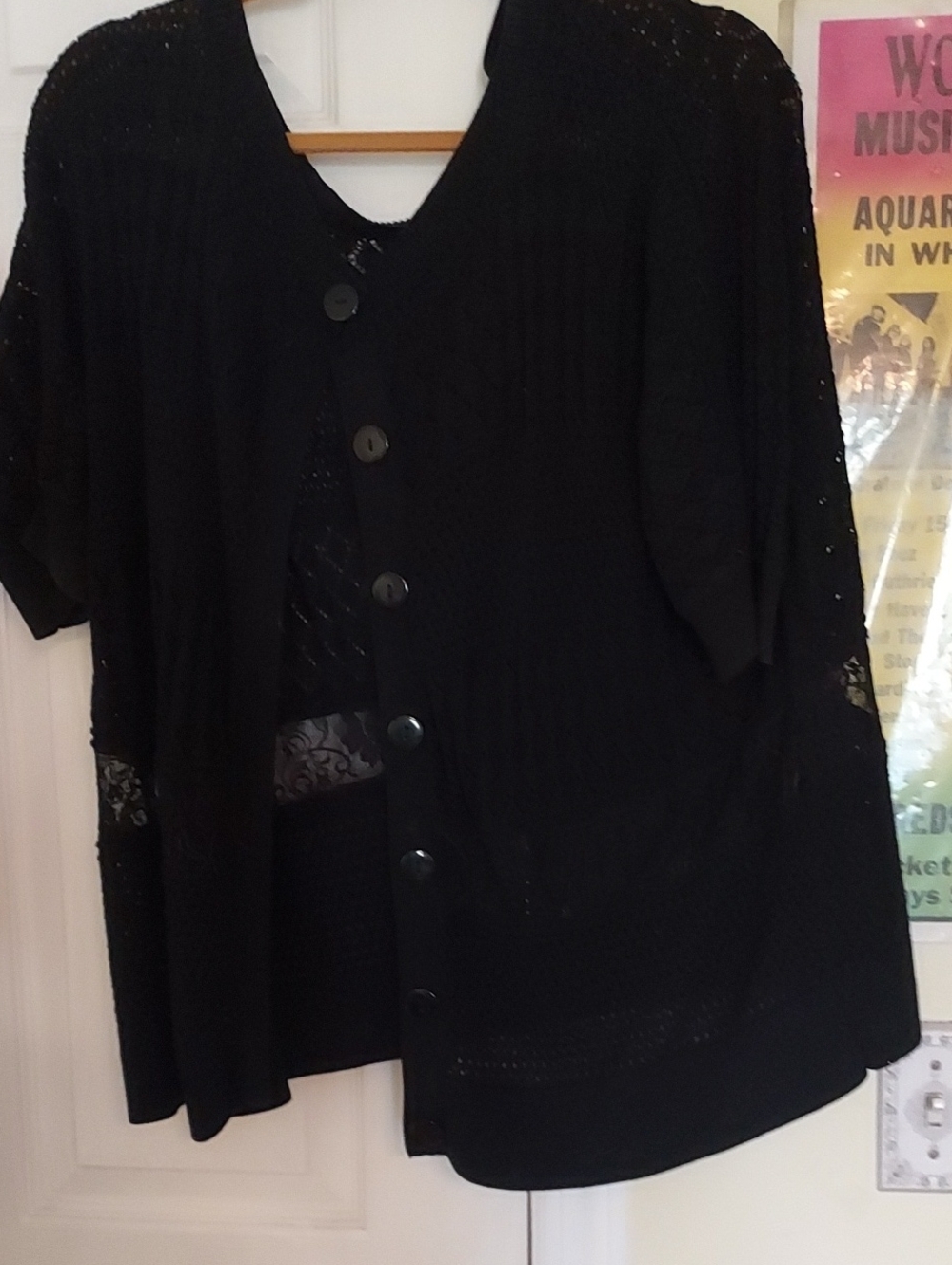 Womens Black Shrug Or Cardigan Sz M